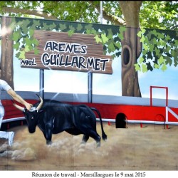 Décor de l\'entrée des arènes